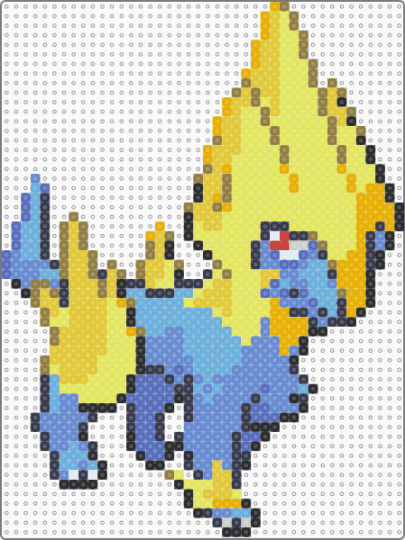 Manectric Gen 3 Sprite - blue, gen 3, manectric, pokemon, yellow