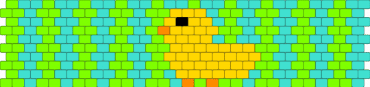 Duck - green,light blue,duck