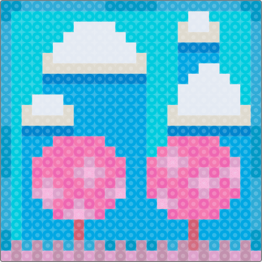Transgender colored background perler - light blue,pink,nature,pride,lgbtq,trans,transgender,transmasc,transfem,perler