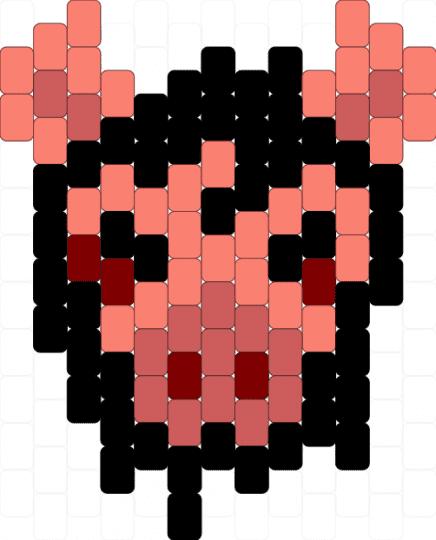 SAW Pighead Charm - orange,charm,saw,horror,pink,black,amanda young,idk how to tag ts,character