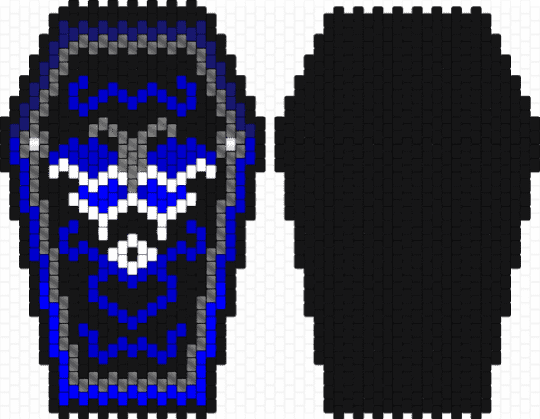 Moth coffin bag 2 - black,purple
