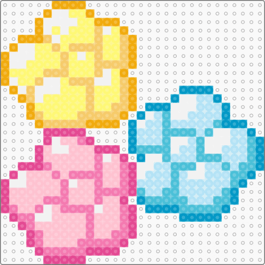 Flower Drops - yellow,light blue,pink,flowers,tamagotchi,pastel,cute,cutecore,flower