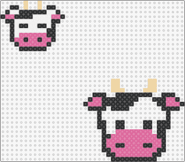 cow - cow,animal,cute,farm,pastoral,quaint,face,friendly,pink