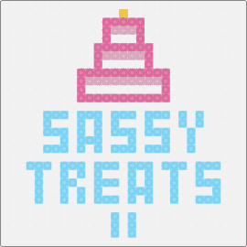 sassy treats - sassy treats,sign,text,cake,dessert,light blue,pink