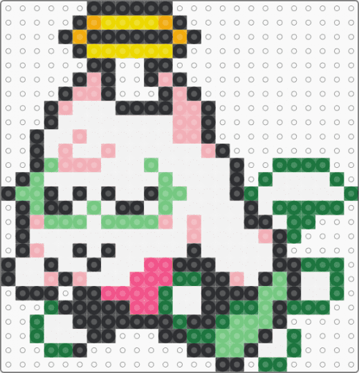 Angel Ralsei - white,beige,teal,green