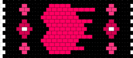 Heart Flat Panel - heart,love,valentine,panel,black,red,pink