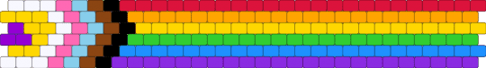 Progress flag cuff - red,orange,purple,colorful