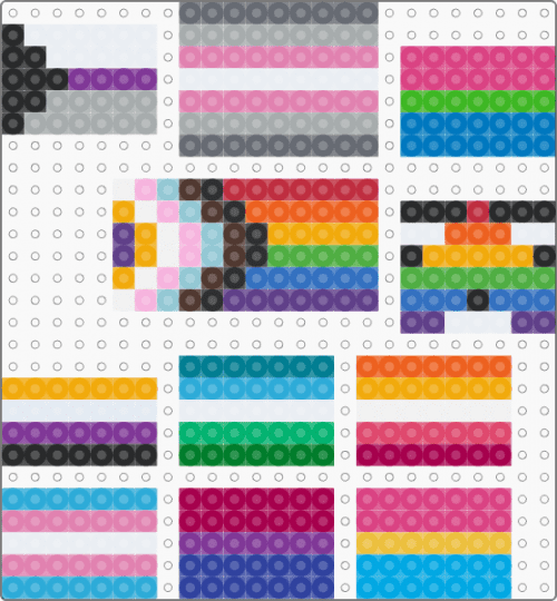 Pride flags - green,pink,colorful