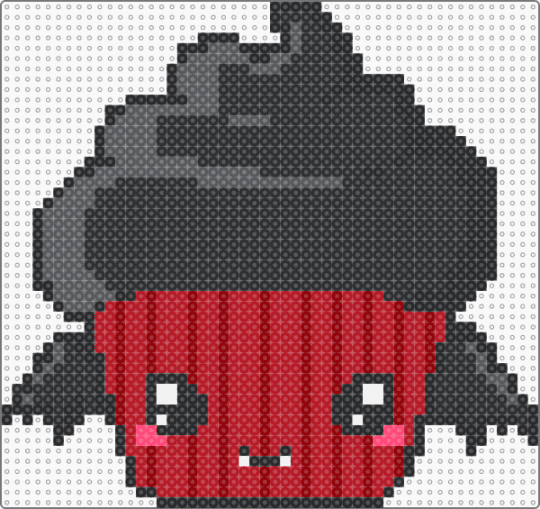 Bat cupcake :3 - black,red,2000s,emo,idk what to tag this as,scene