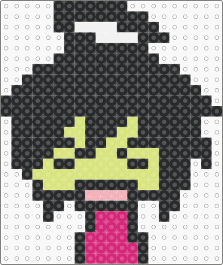 Little emo zim - black,yellow,emo,zim,invader zim