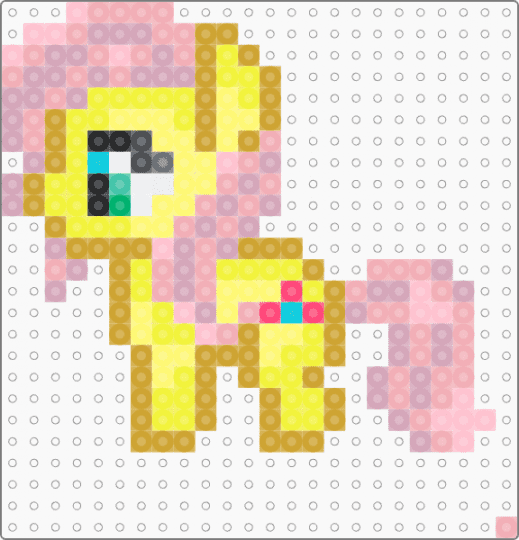 Flutter shy - orange,pink,beige,yellow