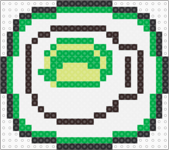 Green Tea Coaster 🍵 - white,green,tea,green tea,coaster