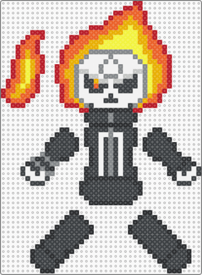 = GHOST RIDER RAGDOLL (ROBBIE REYES) 💀❤️‍🔥= - black, ghost rider, marvel, marvel heroes, orange, ragdoll, red, robbie reyes
