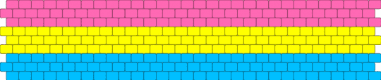 pan flag for my awesome bestie - pink,yellow,light blue