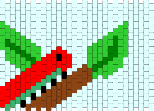 Caterpillar and leaves - cotdleaves, green, red, white