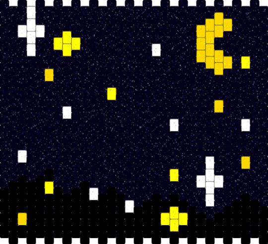 starlight panel // cotd - black,white,yellow,cotdstarlight,stars