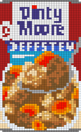Dinty Moore Beef Stew - red,purple,orange,tan