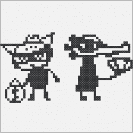 mae & bea bandit queens - maebea,night in the woods,nitw,video game,indie game,characters,friendship,noir,