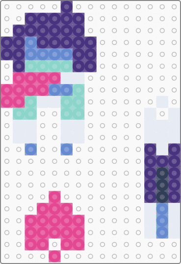 Kris Dangler Doll - purple,pink,deltarune