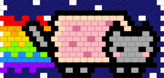 NYAN CAT!!! - purple,beige,pink