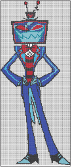 VOX from Hazbin hotel!!! - purple,light blue,character,hazbin hotel