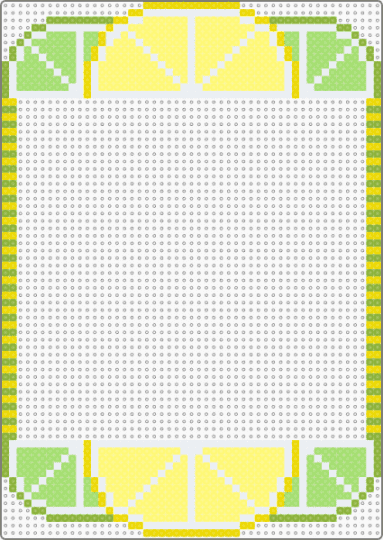 Lemon Lime Light Switch & Outlet Frame (2.6mm beads) - green,yellow