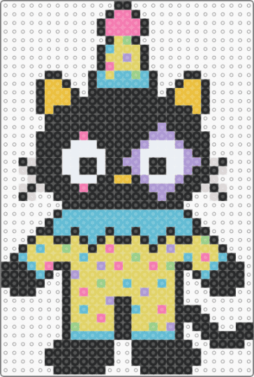 Clown Chococat - black,light blue,yellow,chococat,clown,sanrio