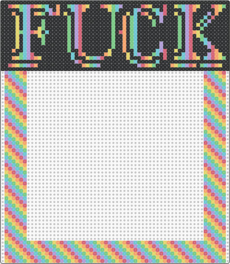 Rainbow F*ck Light Switch & Outlet Frame (2.6 beads) - red,light blue,yellow,colorful