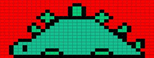 dino - red,teal