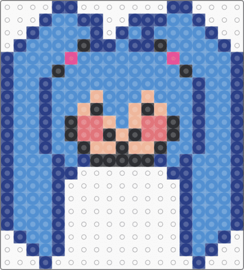 Miku Charm - light blue,blue