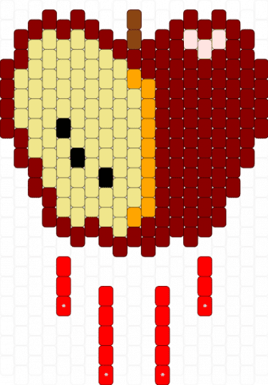 Apple - yellow,red,apple,fruit,flat,peyote