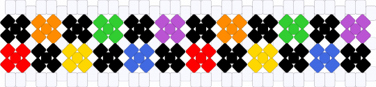 B&W-Rainbow Checkered XBase - white,blue,yellow,red,colorful,xbase,cuff,rainbow,black,checker