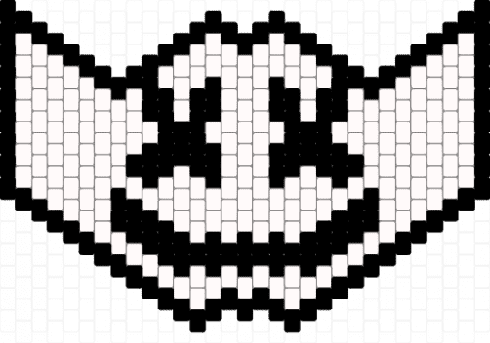MARSHMELLO MASK - black,white,marshmello,edm,mask,peyote stitch,pony beads