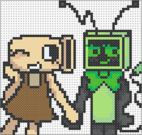 Shellvision!! Shelly + Vee - dandy's world - beige, black, green, tan