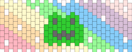 Because the frogs are gay - beige,light blue,colorful