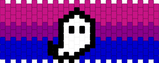 Bisexual Ghost🩷💜💙 - pink,purple