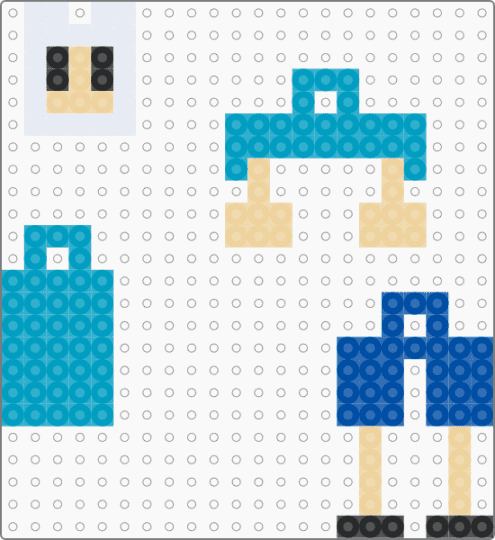 Finn the Human dangle - light blue,finn the human,adventure time,dangle