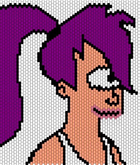 Leela futurama - pink,orange,futurama,cartoon,alien