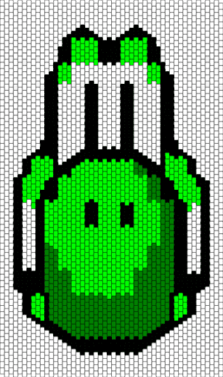 Yoshi tapestry thing - white,green,super mario,yoshi,tapestry,videogame