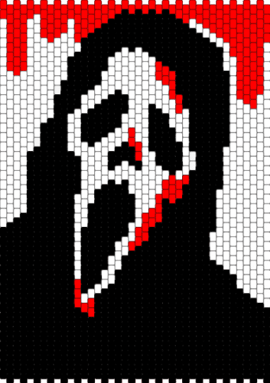 Ghostface blood splatter - red,white,horror movie,ghostface,scary movie,spooky