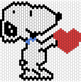 Snoopy Kandi 3 - snoopy,peanuts,heart,charlie brown,dog,animal,love,character,valentine,white,red