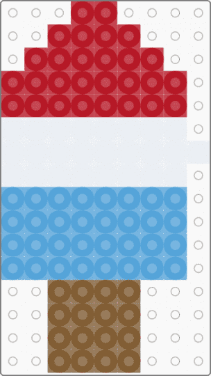 Popsicle - light blue,red