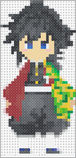 Giyuu - gray,beige,red,green