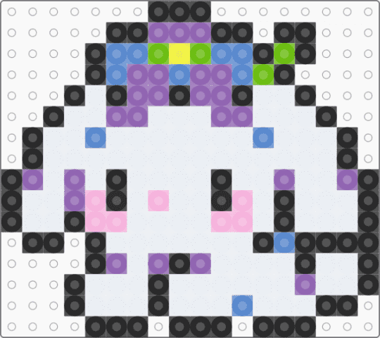 🌸🐰 Flower bunny 🐰🌸 - white,pink,blue,design,cute,crafts,bunny