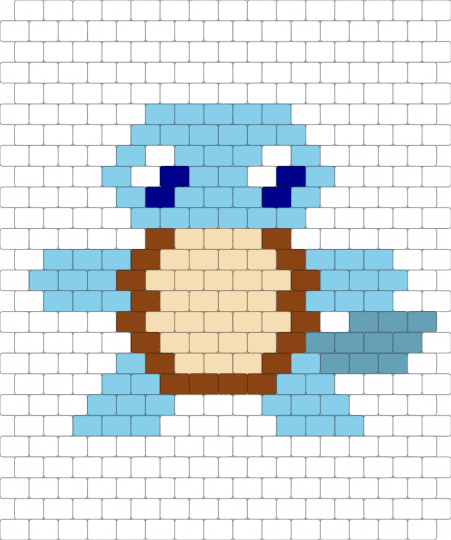 squirtle - white,light blue