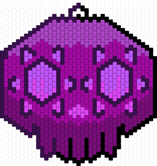 Sombra Charm - purple,pink,sombra,overwatch