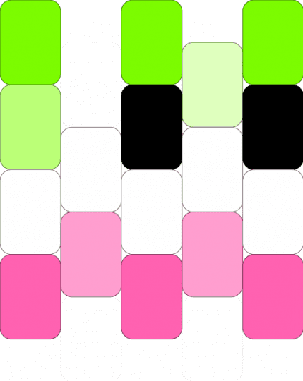 Abro Kitty - pink,cat,kitty,green,white,charm,abro,pride