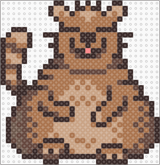 Stardew Valley Trash Bear - bear, brown, pixel, sprite, stardew, stardew valley, tan, trash