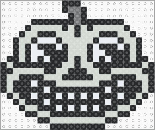 Jack Stauber Pumpkin Song Perler - white,jack stauber,music,cartoon,animation,indie