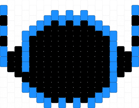 Hyperlaser thing head - black,light blue,phighting,roblox